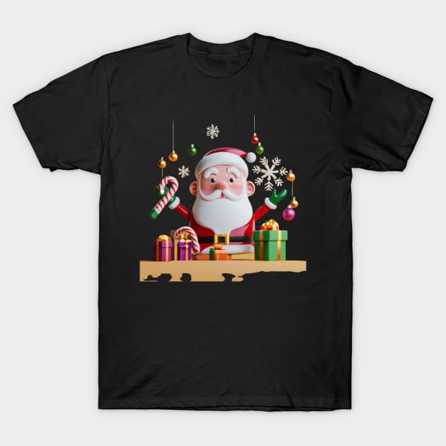 Santa claus is coming T-Shirt by D's Tee's